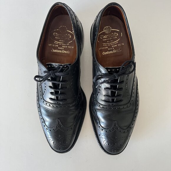 Church's Men's Henley Oxford Brogues Black Leather Lace Up Custom Grade Shoes - Picture 7 of 16